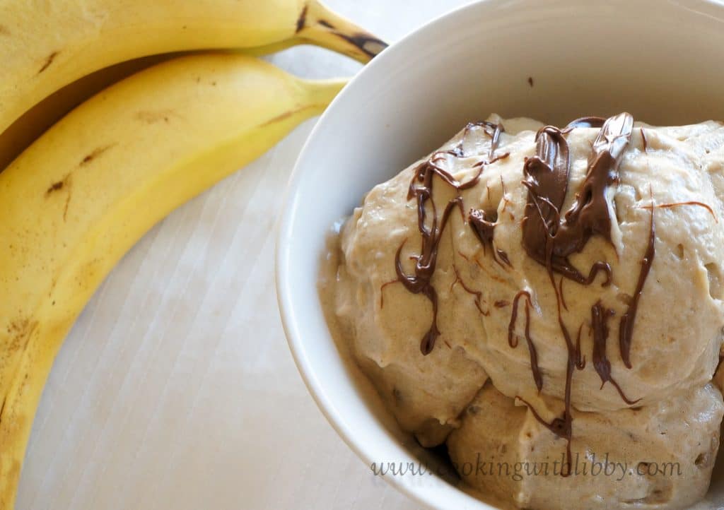 Banana Peanut Butter Ice Cream {Two Ingredient} Cooking With Libby