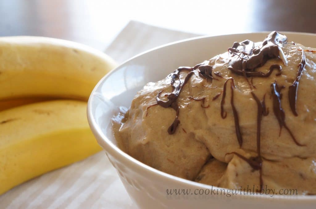 Banana Peanut Butter Ice Cream {Two Ingredient} Cooking With Libby