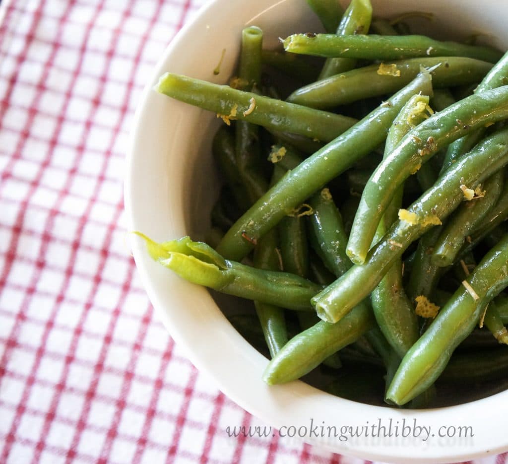 Lemon and Olive Oil Green Beans Cooking With Libby