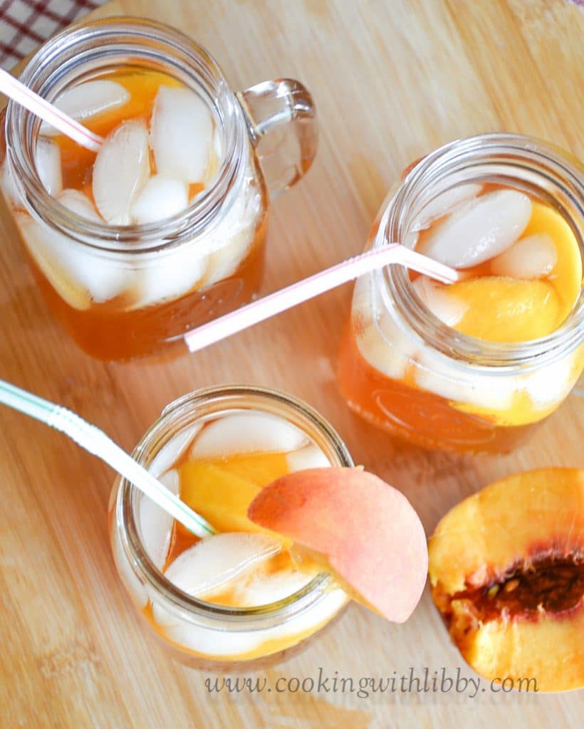 Sweet and Delicious Peach Iced Tea | Cooking With Libby