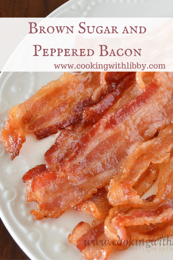 Brown Sugar and Peppered Bacon Cooking With Libby