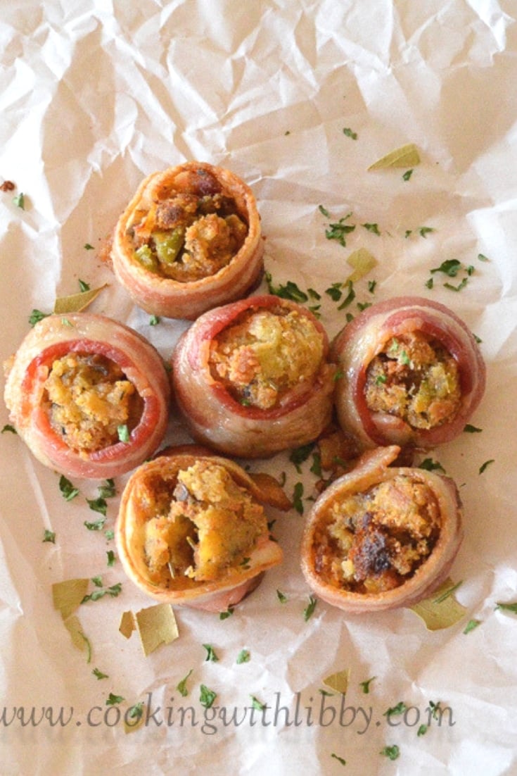 Bacon Wrapped Stuffing Bites Cooking With Libby