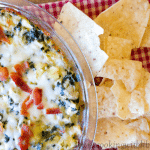 This Easy Bacon and Spinach Artichoke Dip is not only tasty, but easy to make as well. It's a great one-bowl recipe to serve on any night of the week!