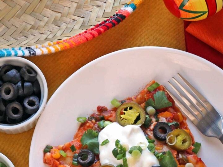 Image for Easy Mexican Ravioli Lasagna (Just 5 Ingredients and No Thawing or Boiling!)