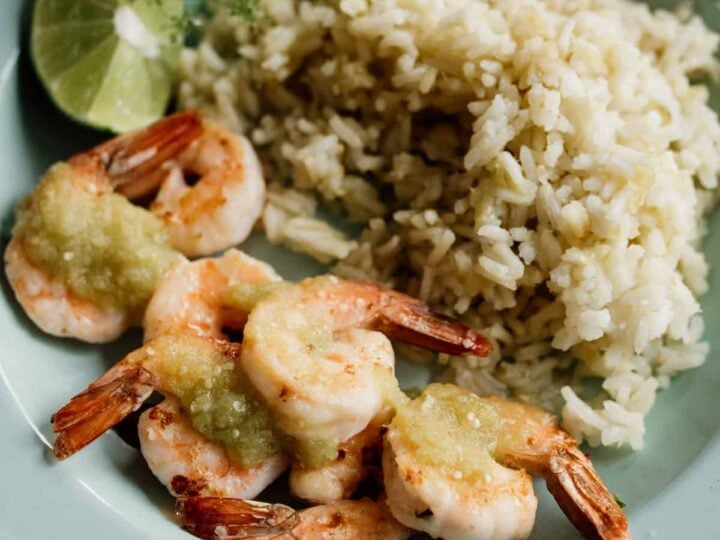 Image for Salsa Verde Rice with Shrimp