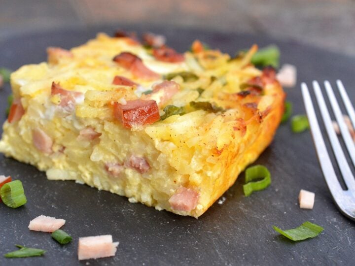 Image for Ham & Cheese Hash Brown Bake (Recipes for Left Over Ham)